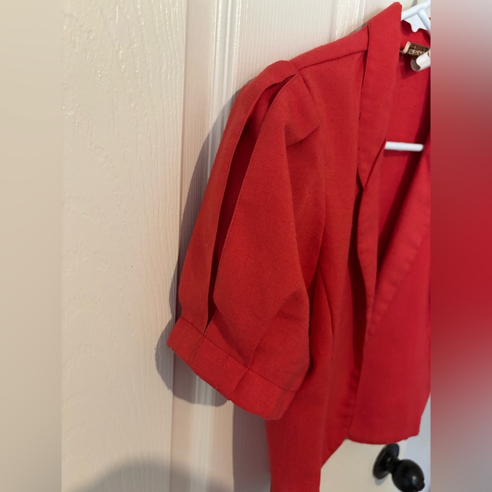 Vintage red blazer, size M - Picture 10 of 11